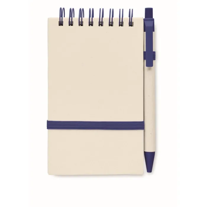 Gift Campaign Blocco note con logo A6 riciclato pagine a righe con penna EcoMilky> Block Notes|Taccuini Tascabili E Quadernini A6