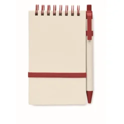 Gift Campaign Blocco note con logo A6 riciclato pagine a righe con penna EcoMilky><noscript><img width=