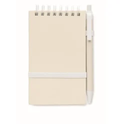 Gift Campaign Blocco note con logo A6 riciclato pagine a righe con penna EcoMilky><noscript><img width=