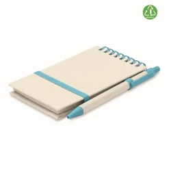 Gift Campaign Blocco note con logo A6 riciclato pagine a righe con penna EcoMilky><noscript><img width=