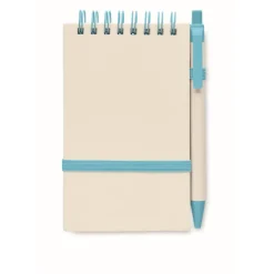 Gift Campaign Blocco note con logo A6 riciclato pagine a righe con penna EcoMilky><noscript><img width=