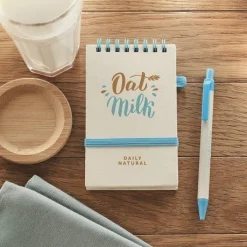 Gift Campaign Blocco note con logo A6 riciclato pagine a righe con penna EcoMilky><noscript><img width=