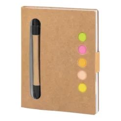 Gift Campaign Blocco note riciclato con segnapagine colorati e penna RecycleBoard> Post-It E Memo|Block Notes