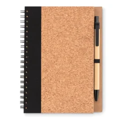 Gift Campaign Blocco notes ecologico personalizzato A5 pagine riciclate a righe EcoCork> Taccuini Con Penna|Taccuini Ecologici