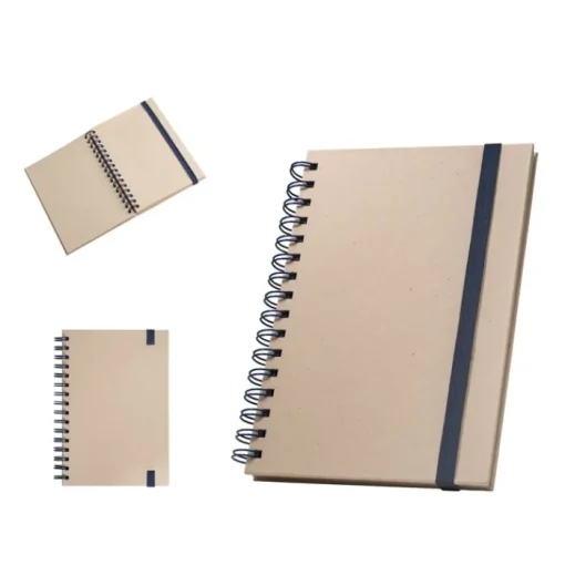 Gift Campaign Block notes A5 a righe con spirale e copertina in canna da zucchero> Taccuini Ecologici|Quaderni A5