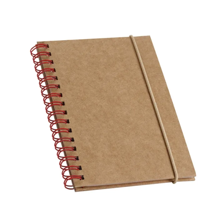 Gift Campaign Block notes A6 con elastico fogli riciclati a righe Spiral Eco> Taccuini Ecologici|Block Notes