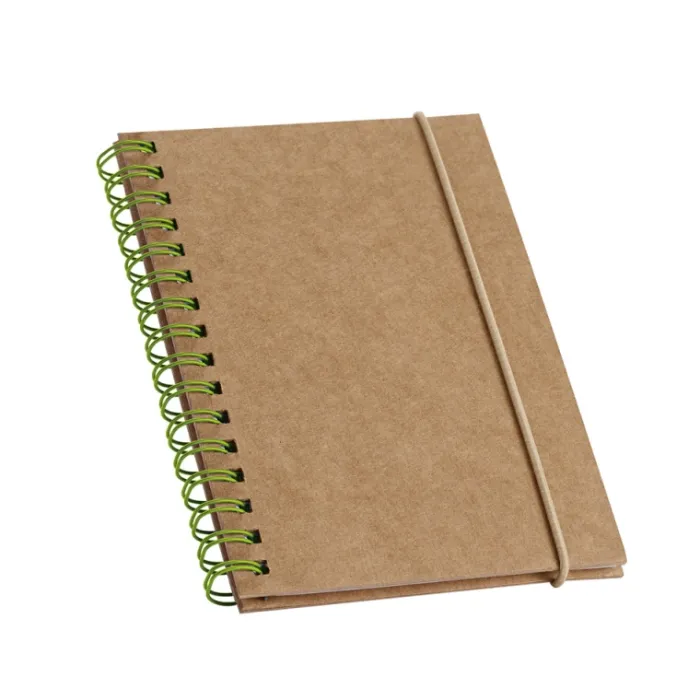 Gift Campaign Block notes A6 con elastico fogli riciclati a righe Spiral Eco> Taccuini Ecologici|Block Notes