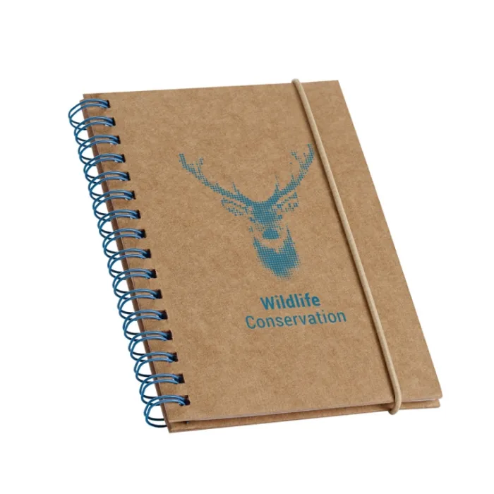 Gift Campaign Block notes A6 con elastico fogli riciclati a righe Spiral Eco> Taccuini Ecologici|Block Notes