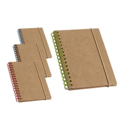 Gift Campaign Block notes A6 con elastico fogli riciclati a righe Spiral Eco><noscript><img width=