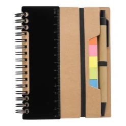 Gift Campaign Block notes A6 con memo sticker, righello e penna e 60 pagine a righe> Taccuini Con Penna|Taccuini Tascabili E Quadernini A6