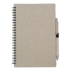 Gift Campaign Block notes A5 con penna coordinata in paglia di grano pagine a righe></noscript> Taccuini Con Penna