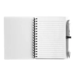 Gift Campaign Block notes A6 con spirale pagine a righe e penna a inchiostro blu> Block Notes|Taccuini Tascabili E Quadernini A6