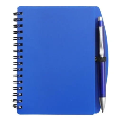 Gift Campaign Block notes A6 con spirale pagine a righe e penna a inchiostro blu> Block Notes|Taccuini Tascabili E Quadernini A6
