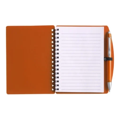 Gift Campaign Block notes A6 con spirale pagine a righe e penna a inchiostro blu> Block Notes|Taccuini Tascabili E Quadernini A6
