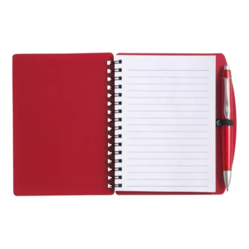 Gift Campaign Block notes A6 con spirale pagine a righe e penna a inchiostro blu> Block Notes|Taccuini Tascabili E Quadernini A6