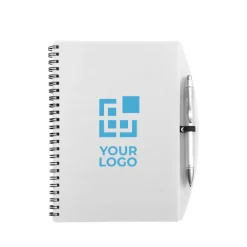 Gift Campaign Block notes A5 con spirale, pagine a righe e penna a inchiostro blu></noscript> Block Notes|Quaderni A5