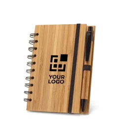 Gift Campaign Block notes A5 copertina bambù con penna e pagine a righe Bamboo></noscript> Taccuini Con Penna|Taccuini Ecologici