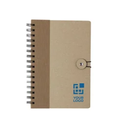 Gift Campaign Block notes A5 copertina riciclata con elastico pagine a righe Closure></noscript> Gadget Ecologici|Taccuini Ecologici