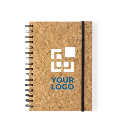 Gift Campaign Block notes A5 copertina sughero con elastico pagine a righe Planet> Gadget Ecologici|Taccuini Ecologici