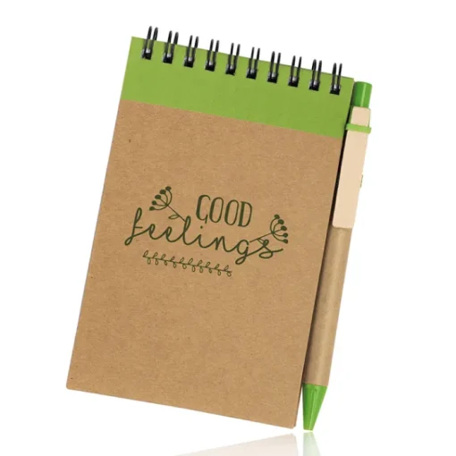 Gift Campaign Block notes A6 in cartone riciclato con pagine neutre e penna nera> Taccuini Tascabili E Quadernini A6
