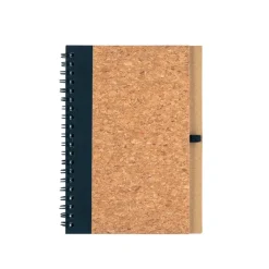 Gift Campaign Block notes B6 in sughero ed rPET con spirale, penna e pagine neutre> Taccuini Ecologici