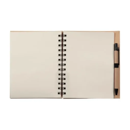 Gift Campaign Block notes carta riciclata con pagine neutre e penna a inchiostro blu> Taccuini Con Penna