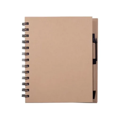 Gift Campaign Block notes carta riciclata con pagine neutre e penna a inchiostro blu> Taccuini Con Penna
