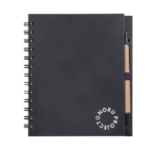 Gift Campaign Block notes carta riciclata con pagine neutre e penna a inchiostro blu> Taccuini Con Penna