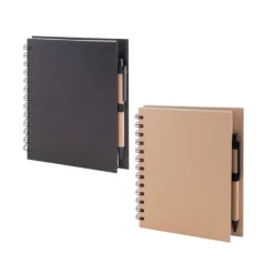 Gift Campaign Block notes carta riciclata con pagine neutre e penna a inchiostro blu></noscript> Taccuini Con Penna