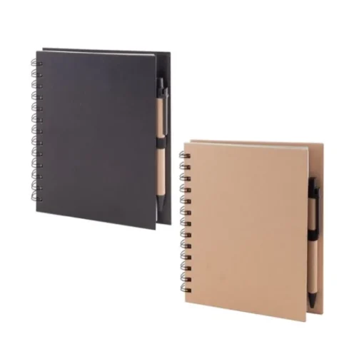 Gift Campaign Block notes carta riciclata con pagine neutre e penna a inchiostro blu> Taccuini Con Penna
