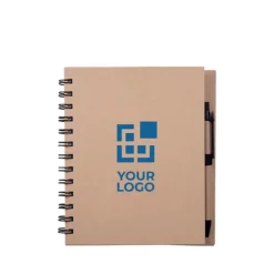 Gift Campaign Block notes carta riciclata con pagine neutre e penna a inchiostro blu></noscript> Taccuini Con Penna