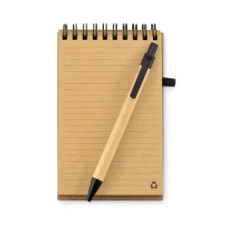 Gift Campaign Block notes con logo A6 con penna refill pagine righe CorkSpiral></noscript> Gadget Per L'Ufficio|Taccuini Con Penna