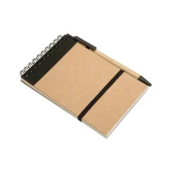 Gift Campaign Block notes con logo A6 elastico pagine bianche e penna blu EcoSpiral> Gadget Ecologici|Gadget Per L'Ufficio