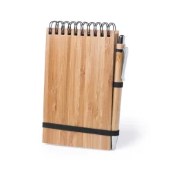 Gift Campaign Block notes con penna A6 copertina in bambù 140 pagine a righe Decor></noscript> Taccuini Con Penna|Taccuini Ecologici