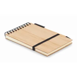 Gift Campaign Block notes con penna ed elastico A6 fogli a righe Bamboo light> Taccuini Con Penna|Block Notes