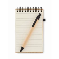 Gift Campaign Block notes con penna ed elastico A6 fogli a righe Bamboo light><noscript><img width=