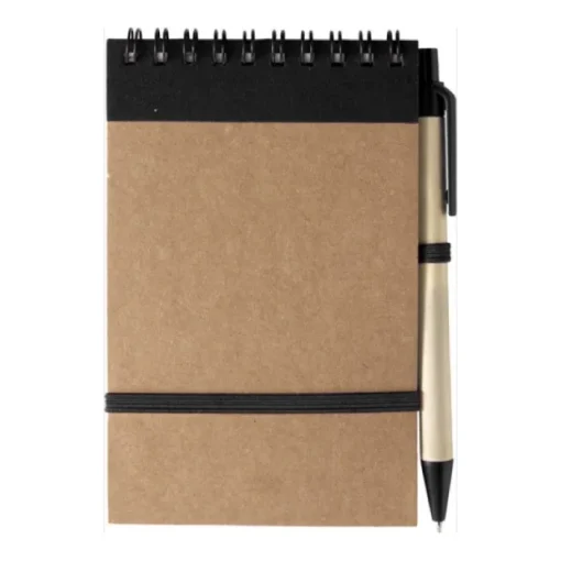 Gift Campaign Block notes con spirale A6 con penna 70 pagine a righe EcoSpiral> Taccuini Con Penna|Taccuini Ecologici