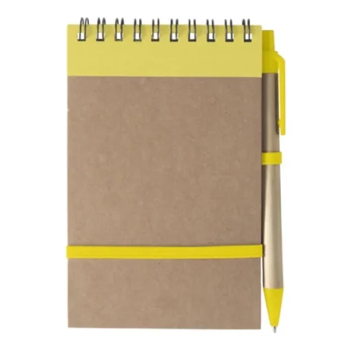 Gift Campaign Block notes con spirale A6 con penna 70 pagine a righe EcoSpiral> Taccuini Con Penna|Taccuini Ecologici