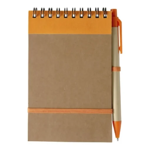 Gift Campaign Block notes con spirale A6 con penna 70 pagine a righe EcoSpiral> Taccuini Con Penna|Taccuini Ecologici
