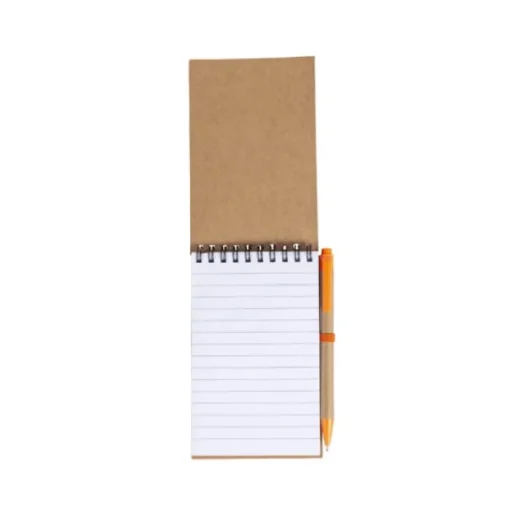 Gift Campaign Block notes con spirale A6 con penna 70 pagine a righe EcoSpiral> Taccuini Con Penna|Taccuini Ecologici