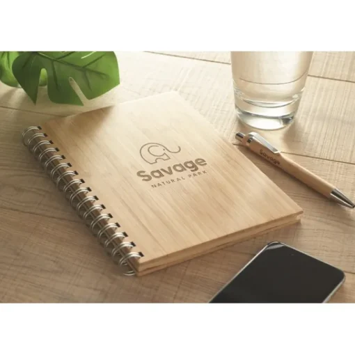 Gift Campaign Block notes ecologici personalizzati A5 bambù pagine a righe Conscious> Taccuini Ecologici|Block Notes