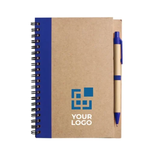 Gift Campaign Block notes personalizzato B6 fogli righe e penna refill blu EcoColors> Taccuini Con Penna|Taccuini Ecologici