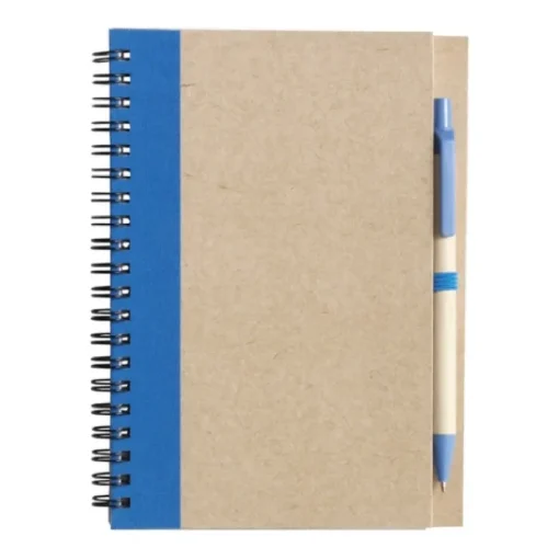 Gift Campaign Block notes personalizzato B6 fogli righe e penna refill blu EcoColors> Taccuini Con Penna|Taccuini Ecologici
