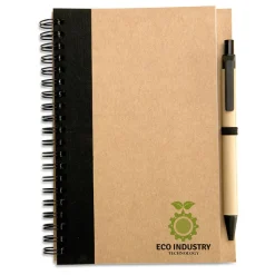 Gift Campaign Block notes personalizzato B6 pagine bianche penna refil blu EcoColors> Gadget Ecologici|Taccuini Con Penna