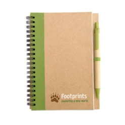 Gift Campaign Block notes personalizzato B6 pagine bianche penna refil blu EcoColors></noscript> Gadget Ecologici|Taccuini Con Penna