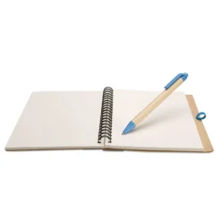Gift Campaign Block notes personalizzato B6 pagine bianche penna refil blu EcoColors></noscript> Gadget Ecologici|Taccuini Con Penna
