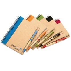 Gift Campaign Block notes personalizzato B6 pagine bianche penna refil blu EcoColors></noscript> Gadget Ecologici|Taccuini Con Penna