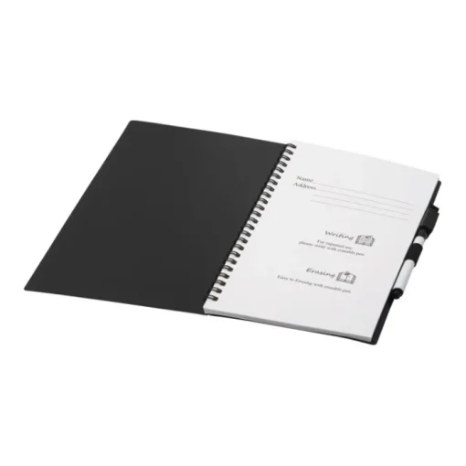 Gift Campaign Block notes personalizzati A5 con elastico pennarello cancellabile> Gadget Ecologici|Taccuini Ecologici