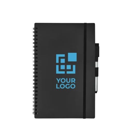 Gift Campaign Block notes personalizzati A5 con elastico pennarello cancellabile> Gadget Ecologici|Taccuini Ecologici