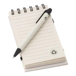 Gift Campaign Block notes tascabile A6 con pagine a righe e penna a inchiostro blu></noscript> Block Notes
